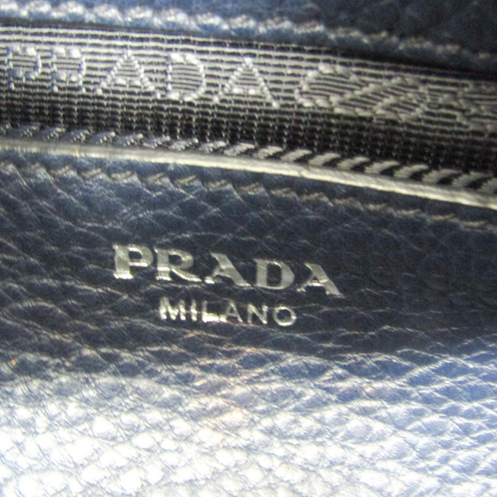 PRADA Blue Leather Shoulder Bag - Picture 12 of 14